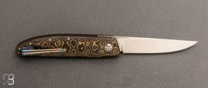   Couteau " 450# " par Des Horn - Fatcarbon "Unigold" et Nitrobe 77