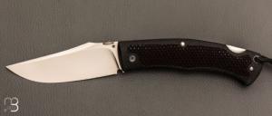     Couteau " BAD ASS " custom lock-back par Raphaël Durand - G10 gravé et RWL34