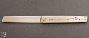    Couteau " Balls Lined Folder " par Petr Hofman - Titane et lame en RWL34