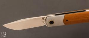  Couteau  "  Barlow " custom par Romain Lopez - Micarta Westinghouse et RWL34