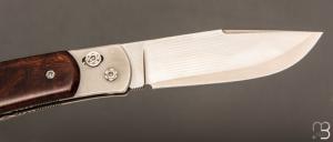    Couteau  "  Billy " par Éric Parmentier - Bois de fer d'Arizona et Suminagashi SGPS
