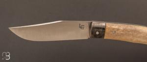 Couteau  " Pièce Unique " Bois de renne et 90MCV8 de Laurent Gaillard