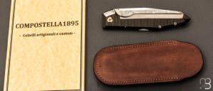  Couteau  "  Brenta DLC " par Stephano Compostella - Damasteel et lame en Damasteel Bjorkmans