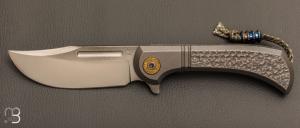   Couteau " Bullet  " pliant de Gudy van Poppel - Titane et Böhler N690