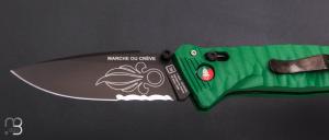    Couteau pliant C.A.C. " L'Engagement " Légion étrangère - PA6 FV Vert Légionnaire