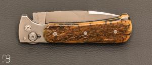    Couteau "Canadjin" par Éric Parmentier - Ivoire de mammouth