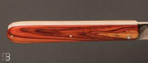  Couteau " Le Canif " cran plat manche en bois de rose par Julien Maria