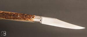 Couteau  " Chimère " pliant fait main par Bastien Toubhans - Atelier Beau Merle