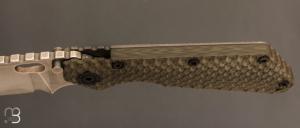   Couteau " Double Gunner Grip " par Mick Strider - S30V / Titane - G10