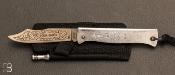 Couteau Douk-Douk chromé avec étui GM par Cognet