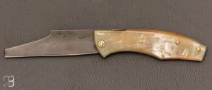 Couteau " Eustache " pimontais par Geoffroy Gautier - Corne