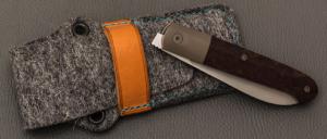    Couteau "  Fructis Lag " custom de Stéphane Espi - Micarta WW2 et lame en RWL34