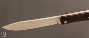  Couteau  " Genèse  " custom par Frédéric Collin - Noyer et lame en C130