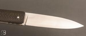   Couteau " Gentleman XL " custom par Franck Souville - Fibre de carbone
