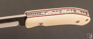   Couteau " Giaponino " liner-lock par CITADEL - Os et N690Co