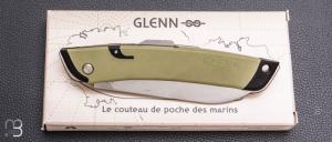  Couteau de poche " Glenn Da Viken " - Acier MA5 et filets de pêche recyclés