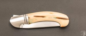   Couteau " Gouez " custom par Amaël Druez - Le Temps d'un Souffle - Mammouth