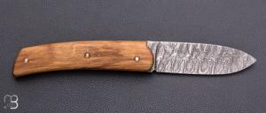    Couteau " Guilhem " custom de Robert Beillonnet - Buis et damas de Devin Thomas