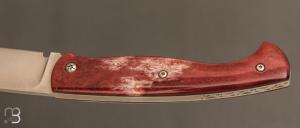   Couteau " Hippocampe " par Éric Parmentier - Os de girafe stabilisé