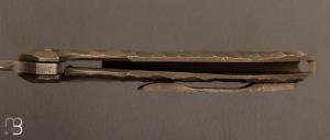 Couteau " Integral Druid Flipper  " par Peter Rassenti - Titane et M390