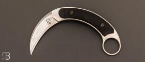 Couteau Kalinou Karambit noir par Bastinelli Knives