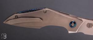   Couteau " Krait Snake WE24084-2 " WE KNIFE - Gray Titanium et M390
