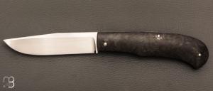   Couteau  " LEGENDE 13/20 " custom  par Vincent Lafaye - Fibre de carbone