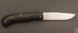   Couteau  " LEGENDE 13/20 " custom  par Vincent Lafaye - Fibre de carbone