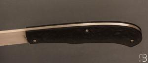   Couteau  " LEGENDE 13/20 " custom  par Vincent Lafaye - Fibre de carbone