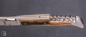  Couteau " Laguiole 2 pièces " par Erwan Aubriet - Ivoire de mammouth et RWL34