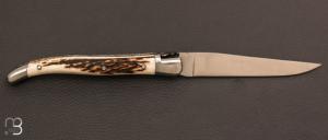 Couteau " Laguiole Berthier " bois de cerf 13 cm - Acier inoxydable 12c27