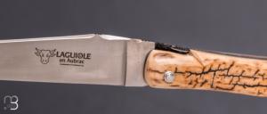   Couteau Laguiole en Aubrac 12 cm manche en ivoire de mammouth