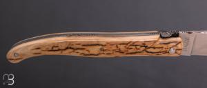   Couteau Laguiole en Aubrac 12 cm manche en ivoire de mammouth