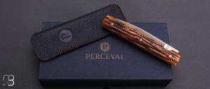  Couteau " Le Français " série limitée os cerfé par Perceval - N°02/09