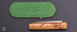  Couteau " Le Gone " mid-tech design Eric Depeyre  - Loupe de bois de fer et 12C27 