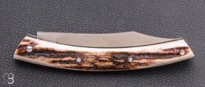   Couteau Le Thiers 11CM par Cognet -  Bois de cerf Sambar