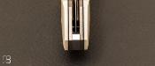 Couteau " Liner-Lock " custom par Romain Lopez - Elforyn / Fibre de carbone et C130