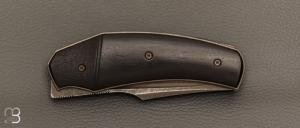   Couteau " Liner Lock " custom par David Lespect - Ebène et RWL34