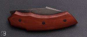    Couteau " Liner-Lock custom  " par Florian Dreyer FD-Knives - Micarta