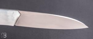      Couteau " Lock-back" custom pliant par Mathis Poujol - Nacre et RWL34