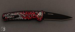  Couteau pliant MC-004-015 Fusion VG-10 San-Maï noir / rouge par MCUSTA - Limited Edition 2023