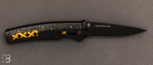   Couteau pliant MC-4BC-F4 Katana VG-10 San-Maï noir/or par MCUSTA - Limited Edition 2023