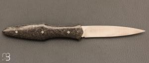  Couteau " Magna Pinna " fait main par Laraud Blade  - Fibre de carbone et 14C28