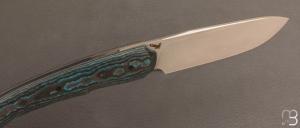 Couteau  " Merops " Liner-Lock Fatcarbon et N690 par Olivier Lamy