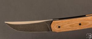   Couteau «  Small Sanjo  » par Guy Poggetti - Micarta et Elmax