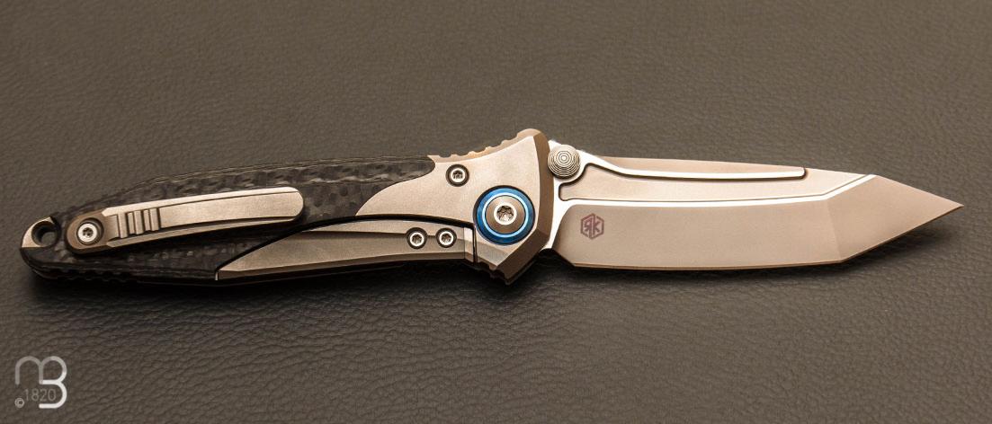 Couteau Microtech - Socom Bravo T/E Titanium handle 261-7CFTI Couteau Microtech - Socom Bravo T/E Titanium handle 261-7CFTI