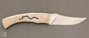 Couteau " Minimix " custom de Florent Dall'ava - L'atelier Dall'ava - Titane et N690