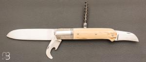  Couteau  " Multi-pices " custom par Karim Valentin - Les couteaux D'Hure - Ivoire de mammouth
