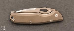   Couteau  "  Officer Titane  " custom par Sacha Thiel