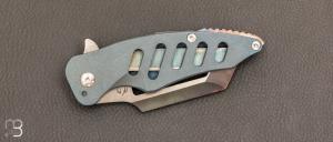  Couteau   "  Overfall222 #009 " par Scorpion 6 Knives - Titanium et Nitro-V